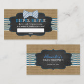 Carte D'accompagnement Billets de tombola de baby shower de bébé (Devant / Derrière)