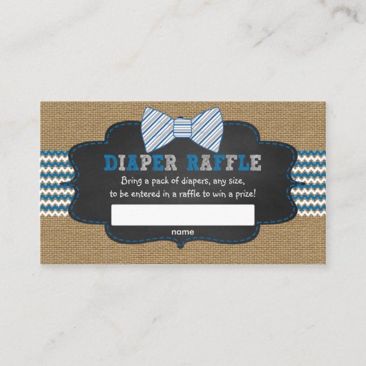 Carte D'accompagnement Billets de tombola de baby shower de bébé (Devant)