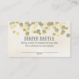 Carte D'accompagnement Billets de tombola de couche-culotte de baby