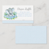 Carte D'accompagnement Billets de tombola de couche pour éléphant (Devant / Derrière)