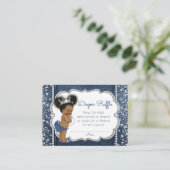 Carte D'accompagnement Billets de tombola de couche pour fille afro-améri (Debout devant)