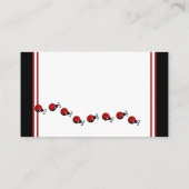 Carte D'accompagnement Billets de tombola de couches Ladybug (Dos)