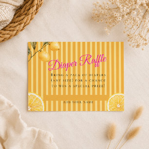 Carte D'accompagnement Billets de tombola de couches pour Baby Shower Cit