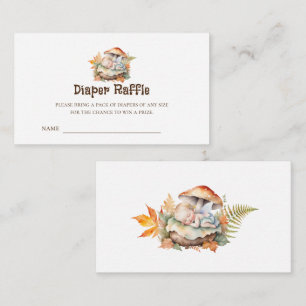 Carte D'accompagnement Billets de tombola de couches pour Baby Shower Fée