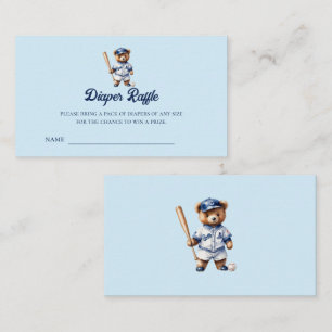 Carte D'accompagnement Billets de tombola de couches pour la Baby Shower