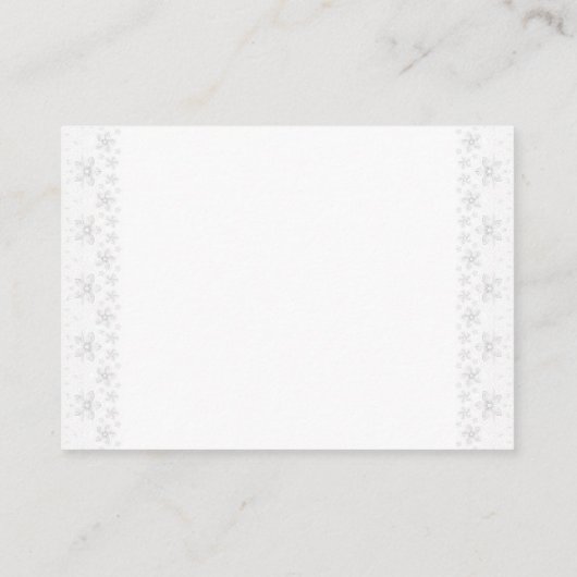 Carte D'accompagnement Billets jumeaux à rabat pour filles (Dos)