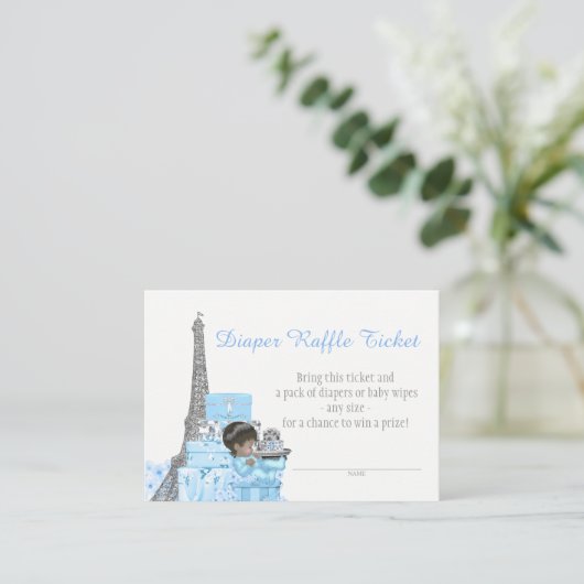 Carte D'accompagnement Billets Paris Déchets (Debout devant)