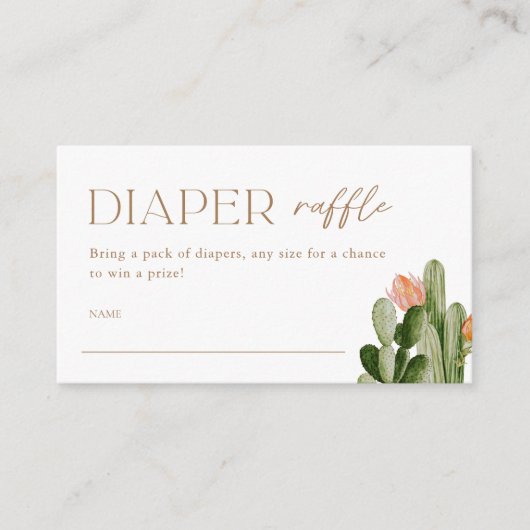 Carte D'accompagnement Billets rabat à couches de cactus de Bohême Insert (Devant)