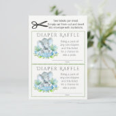 Carte D'accompagnement Billets rabats Elephant Diaper (Debout devant)