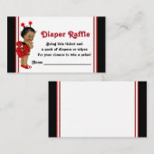 Carte D'accompagnement Billets Raffle de la couche de Ladybug d'Amérique  (Devant / Derrière)