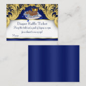 Carte D'accompagnement Billets Raffle Prince Américain Africain (Devant / Derrière)