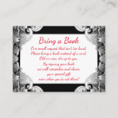 Carte D'accompagnement Billets roux en argent noir rouge (Dos)