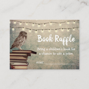 Carte D'accompagnement Billets vintages de tombola de livre de baby