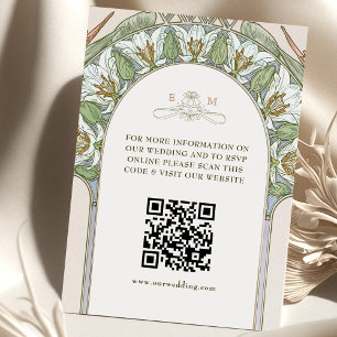 Carte D'accompagnement Birds of Paradise QR Code Website