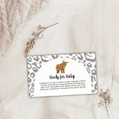 Carte D'accompagnement Black Boho Arch Holy Cow Books For Baby shower