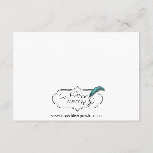 Carte D'accompagnement Black Celtic Corner Vine Mariage Insertion (Dos)