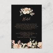 Carte D'accompagnement Black Forme Royal Floral Hotel (Devant)