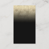 Carte D'accompagnement Black Gold Custom Photo Merci Glitz (Dos)