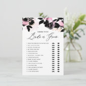 Carte D'accompagnement Black Rose Il a dit qu'elle a dit mariée ou jeu de (Debout devant)