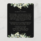 Carte D'accompagnement Black Snowberry+Eucalyptus Directions Bords (Devant)