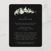 Carte D'accompagnement Black Snowberry+Eucalyptus Réception de mariage de (Devant)