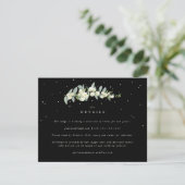 Carte D'accompagnement Black Snowberry+Eucalyptus Stem Détails du Mariage (Debout devant)