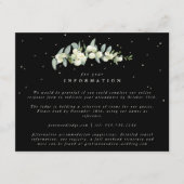 Carte D'accompagnement Black Snowberry+Eucalyptus Stem Mariage Info (Devant)