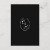 Carte D'accompagnement Black Tie Wedding Classic Details Enclosure Card (Dos)