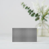 Carte D'accompagnement Black White Houndstooth Tissue (Debout devant)