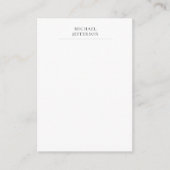 Carte D'accompagnement Black & White Minimalist Plain Modern (Devant)