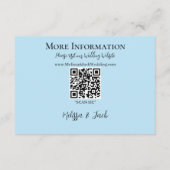 Carte D'accompagnement Blanc Unicorne rose Fleurs Bleu (Dos)