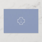 Carte D'accompagnement BLANK Code complet do-it-yourself mariage RSVP (Dos)