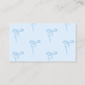 Carte D'accompagnement Bleu arc ondulé cadre minimum diaper billet de tom (Dos)