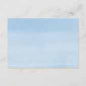 Carte D'accompagnement Bleu ballon eucalyptus verdure douche (Dos)