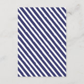 Carte D'accompagnement Bleu blanc Mariages Détails (Dos)