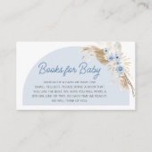 Carte D'accompagnement Bleu Boho Bearly Wait Baby showers Livres pour béb (Devant)