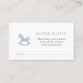 Carte D'accompagnement Bleu Cheval à roche Bébé Garçon douche Chevalier R (Devant)