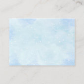 Carte D'accompagnement Bleu clair Teddy Bear Livres d'avion pour bébé (Dos)