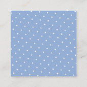 Carte D'accompagnement Bleu classique et blanc Motif (Dos)
