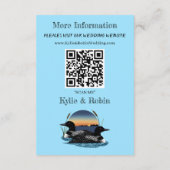 Carte D'accompagnement Bleu couché de soleil (Dos)