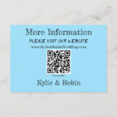 Carte D'accompagnement Bleu couché de soleil (Dos)