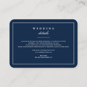 Carte D'accompagnement Bleu de Nuit Polaire