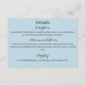 Carte D'accompagnement Bleu des flocons de neige du dragon blanc d'hiver (Devant)