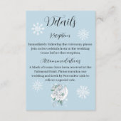 Carte D'accompagnement Bleu des flocons de neige du dragon blanc d'hiver (Devant)