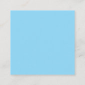 Carte D'accompagnement Bleu Élégant Moderne Simple Nom Professionnel (Dos)