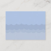 Carte D'accompagnement Bleu Grosse Femme Baleine Billet Repas de Queue (Dos)