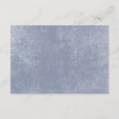 Carte D'accompagnement Bleu rustique et rouille orange brûlée Monogramme  (Dos)