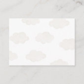 Carte D'accompagnement Bleu Teddy Ours Chaud Balloon Raffin (Dos)