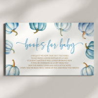 Bleu Un Petit Baby shower Citrouille Livres Pour B