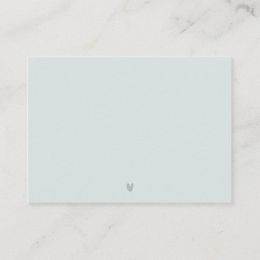 Carte D'accompagnement Bleu Vert Succulent Mariage Floral QR Code RSVP (Dos)